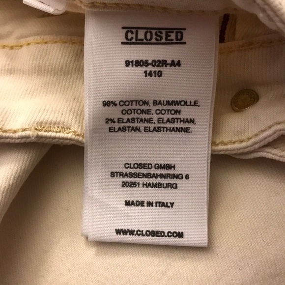 CLOSED cream and white jeans - Picture 5 of 8